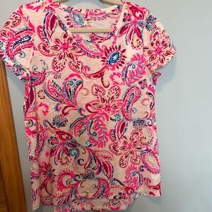 Lily Pulitzer Etta scoop neck tee. NWT. Size M.